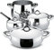 'Alessi sg100s7 Mami Set Pentole, Acciaio Inox, Argento, 24 cm
