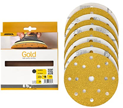 Mirka - sanding paper - Gold universal Ø150mm P60 10 pcs hook & loop