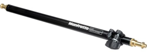 Manfrotto Stativrohr Backlite 003 Schwarz | Höhenverlängerung und Positionierung mit 53,3 bis 83,8 cm Verstellung und schwarz eloxierter Oberfläche