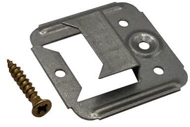 FRÜH Nut-Feder-Profil Schraubkrallen 5x8,5mm 105SK SB mit Schrauben, 100 Stück | Profilbretter, Nut-Feder, verzinkter Stahl, Schraubkralle 105SK, Schrauben inklusive, 100 Stück