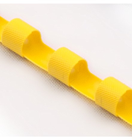 ProfiOffice® Plastikbinderücken, 21 Ringe, 10mm, gelb, 100 Stück (60926)