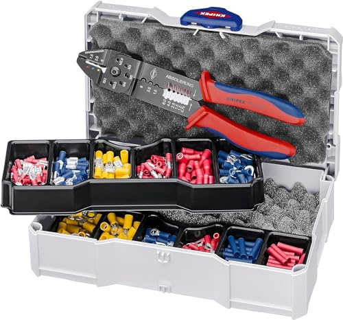 KNIPEX Crimp-Sortiment für Kabelverbinder 13-teilig 265 mm, 97 90 26