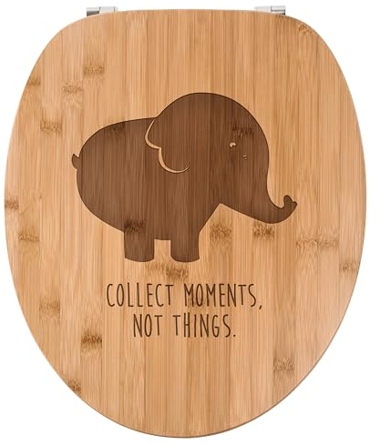 Mr. & Mrs. Panda WC Sitz Elefant - Geschenk, Big Five, Klodeckel, Toilettendeckel, Toilette, Klobrille, Dickhäuter, WC-Sitz, Savanne