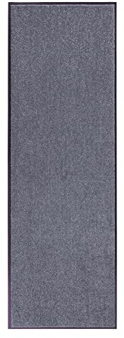 Hanse Home Fußmatte (S-XXL) 60x180cm – 12 Farben – Fussmatte Outdoor Schmutzfangmatte Türmatte Waschbar & Wetterfest rutschfest für Eingangsbereich & Außenbereich – Grau