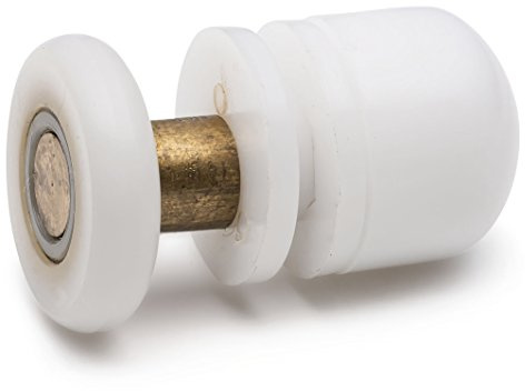 ShowerPart Straight Pole Shower Door Rollers/Wheels/Runners L005, Shower Door Wheel Diameter 25mm, Wheel Thickness 6mm, Plastic, Shower Door Replacement Parts, 8x