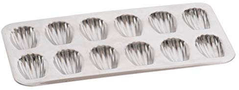 Gobel - Stampa per 12 Madeleine in Latta - 39,5 x 20 x 1,7 cm - Resistente Fino a 250°C - Made in France