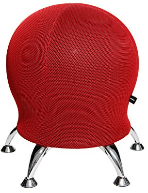 TOPSTAR SITNESS 5 Sitzhocker rot | Made in Germany | Ergonomisch | Bürohocker, Rollhocker | höhenverstellbar | Geprüfte Sicherheit nach GS-Intertek