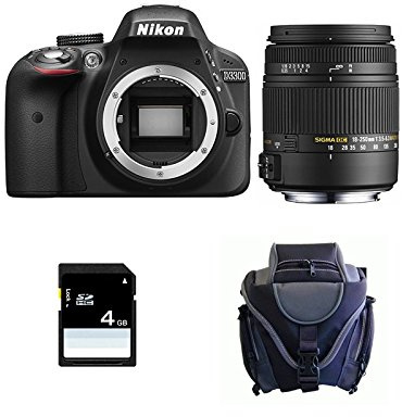 Nikon D3300 + SIGMA 18-250 DC OS MACRO + SD 4Gb