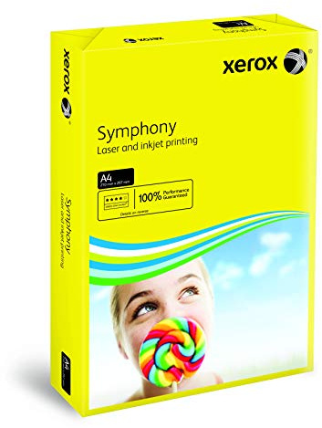 Xerox symfonifärgat papper multifunktionellt inslaget 80 gsm A4 mörkgul ref 003R93952 [500 ark]