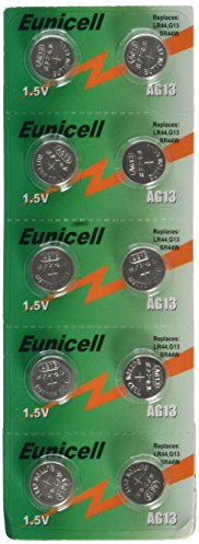 10 X AG13 LR44 Button Cells Batteries - A76 L1154 SR44 G13 357 - 1.5V