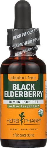 Herb Pharm Organic Black Elderberry Glycerite, 1 FZ
