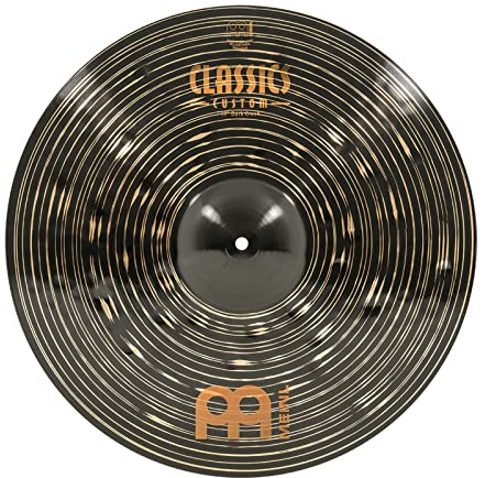 Meinl Classics Custom Dark 19 pouces (48,26cm) Cymbale Crash pour batterie – B10 Bronze, Finition Dark, Fabriquée en Allemagne (CC19DAC)