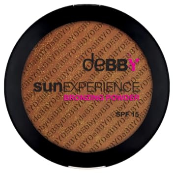 deBBY, sunEXPERIENCE BRONZING POWDER SPF15, Terra Abbronzante Effetto Naturale, Formula Arricchita con Olio di Dattero del Deserto Idratante, Texture Setosa Facile da Sfumare, Colore 05 Negril