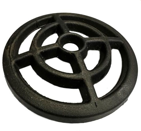 5 127mm Round Cast Iron Gully Grid 9mm Thick Heavy Duty Drain Cover | 9mm (3/8) thick heavy‑duty construction for long‑term durability
