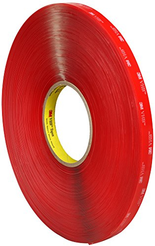 3M VHB Cinta Adhesiva, 4918 F, 9 mm x 16,5 m, 2 mm, 8 unidades, Transparente