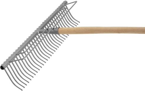 Flora Rasenrechen 100 cm Breite mit 56 Zinken - extrem robuste Ausführung - ohne Stiel