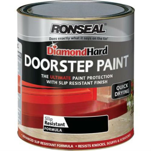 Ronseal Diamond Hard Black - Doorstep Paint - 250ml