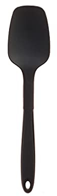 Kochblume Flexlöffel S | Premium-Silikon & BPA frei| Hitzbeständig | Spülmaschinenfest | 20cm | Farbe: anthrazit