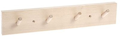 Iris Hantverk Hakenleiste für die Wand aus Birkenholz mit 4 Haken