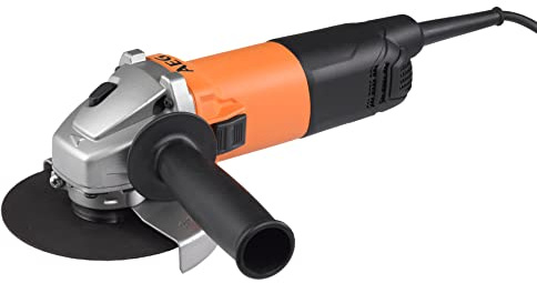 AEG WS8-125S Smerigliatrice a Batteria 800 W con Diametro Disco 125 mm, con Impugnatura Ergonomica, con Ingranaggi in Metallo, Flangia, Dado per Flangia e Carter