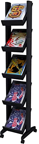 Mobiler Prospektständer CORNER schwarz