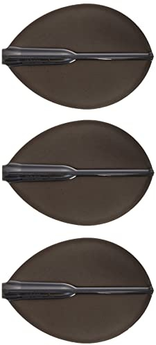 Cosmo Darts Fit Flight (Air) 3 Pack Pear Dart Flight (Dark Black)
