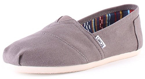 TOMS Mens Ash Canvas Classic Espadrilles-UK 8