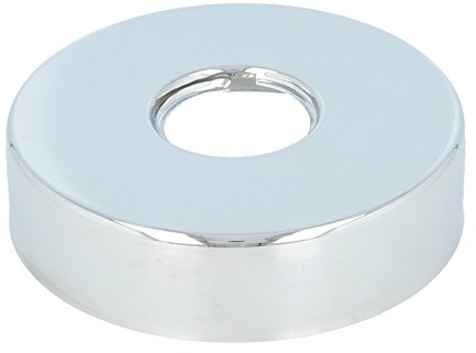 Tecuro Filetage Rosette (3/4) Ø 27 mm x diamètre 80 mm x hauteur 20 mm, laiton chromé