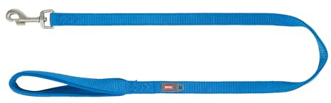 TRIXIE Hundeleine Premium M–L, 1,00 m 20 mm in royalblau - stabile Hundeleine mit praktischer Handschlaufe - für mittelgroße bis große Hunde - 200202