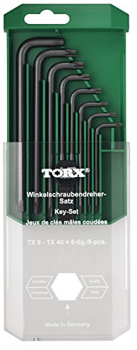 Hafu h508 – 180 – 08 – Juego de llaves de torx en estuche, color negro y verde