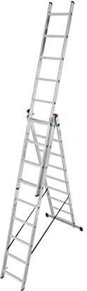 Krause Corda Vielzweck-Leiter 3x9 Sprossen mit Treppenversion