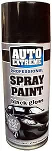 Auto Extreme Black Gloss 1921 Spray Paint Aerosol 400ml (6 Pack)
