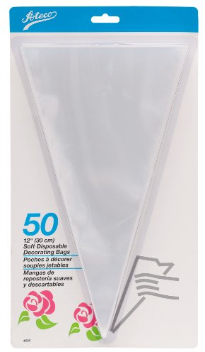 Ateco Soft Disposable Decorating Bags, 12-Inch, Pack of 50, Made in USA