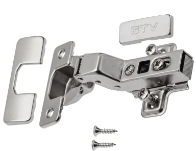 Soft Close Prestige 35mm Flush Kitchen Cabinet Door Hinge Plate & Screws