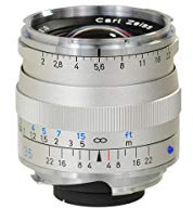 Carl Zeiss 1365-658 Objectif télémétrique pour Monture LEICA M Biogon T 2/35 ZM Argent