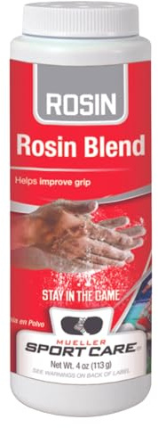 Mueller Poudre antiglisse/grip Mélange de colophane pour une utilisation sur les mains/semelles/poignées pour une meilleure traction, 4oz Shaker
