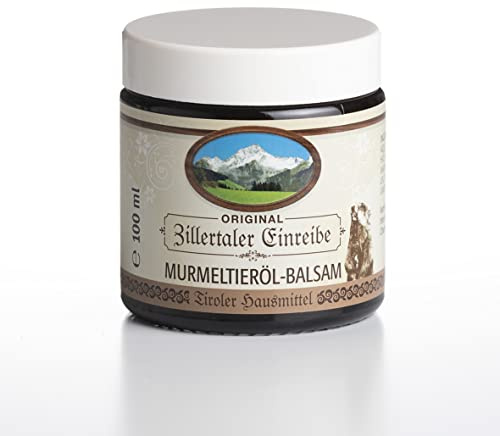 Zillertaler Einreibe® Murmeltieröl-Balsam 100 ml - mit Arnika aus Tirol | Naturpflege mit Arnika & Murmeltieröl | Rezeptur aus Tiroler Alpenkräutern | ohne Paraffin, ohne Parabene | aus Österreich