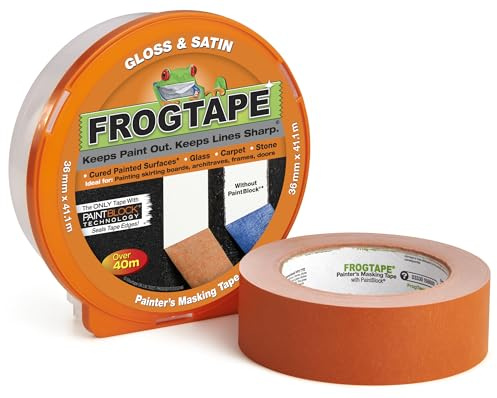 Frogtape 104201 Rouleau de ruban adhésif de masquage multisurface, 36 mm x 41,1 m