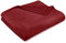 Amazon Basics Manta arrullo no calefactable, Hecha de Felpa de Terciopelo Suave, 168 x 229 cm, Color Burdeos