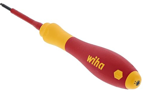 Wiha Schraubendreher SoftFinish® electric TORX® (03762) T7 x 60 mm VDE geprüft, stückgeprüft, ergonomischer Griff für kraftvolles Drehen, Allrounder für Elektriker