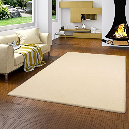 Palace Alfombra Shaggy Crema Natural en 24 Tamaños