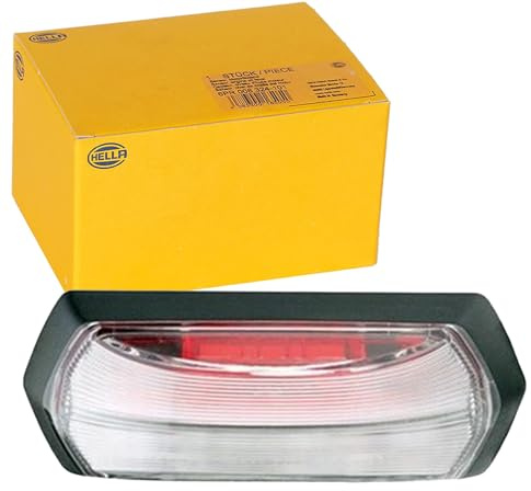 HELLA 2XS 205 020-041 Umrissleuchte - Begrenzungsleuchte - Anhänger - Wohnwagen - LED - 12V - ADR/GGVS/ECE/CCC - Kabel: 500mm - seitlicher Anbau