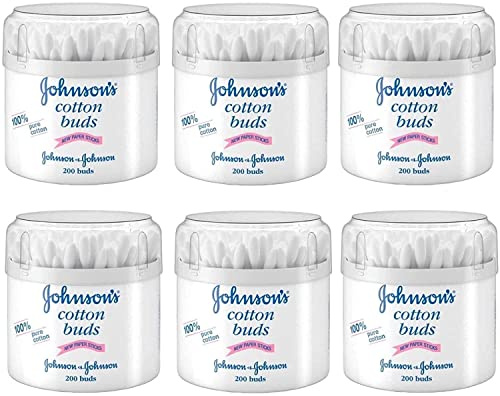 Johnson's Baby Cotton Knospe, Packung mit 6