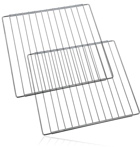SPARES2GO Extendable Width Stainless Steel Shelf for Lamona Oven Cooker (Pack of 2, 310 x 345-565mm)