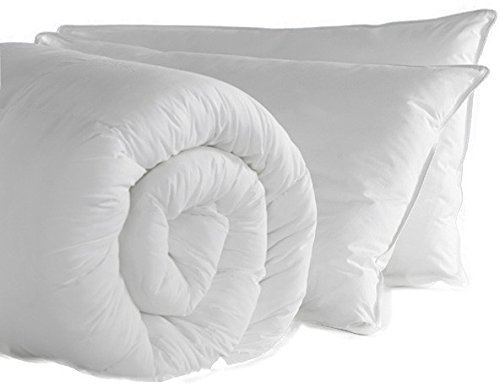 Rohi Anti-Allergy Double Duvet 13.5 Tog with 2 Deluxe Pillows – Luxurious Warm Winter Duvet – Soft & Breathable Corvin Quilt