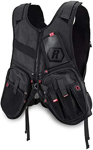 Rapala Unisex - Angelweste Urban Vest Pack Mit Integriertem Angelrucksack Für Angelzubehör Touchscreen Jacke, Camo Schwarz, M EU