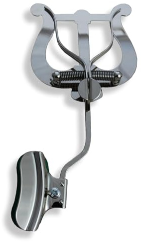 Marschgabel für Posaune Vernickelt (zur Befestigung am Becher) Soundman® Notenhalter Posaunenmarschgabel