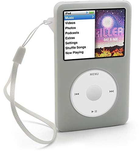 igadgitz MU-LUKA-SY8D IV112 Étui en Silicone Compatible avec Apple iPod Classic 80 Go, 120 Go et Nouvelle Gén (6) - Transparent