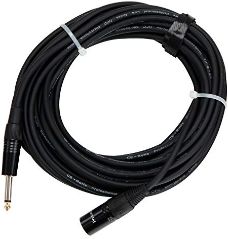 Pronomic Stage JMXM-10 Cavo Audio Mono Jack/XLR 10m Nero, 3 mm, Qualità Top | Connettori: XLR maschio 3 poli -> jack mono 6, 3 mm, Lunghezza: 10 m, Colore guaina: nero, Rame privo di ossigeno