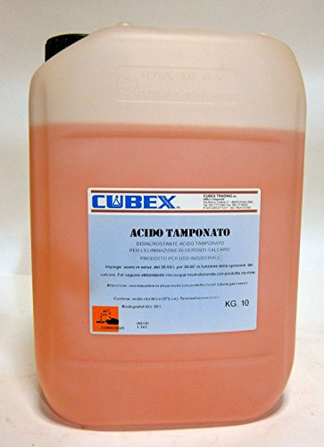 cubex professional Detergente disincrostante per eliminare depositi di calcare Acido Tamponato 10kg
